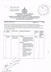 Govt Of WB Office Of The Principal Purulia Govt Medical College Hospital Page 1